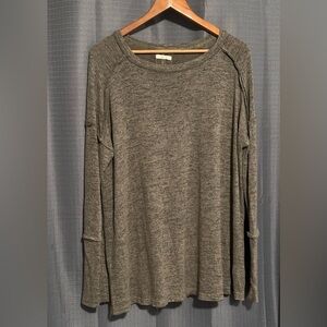 Easel Long Sleeve Oversized Sweater